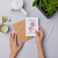 Minimalistischer Dank Cherry Blossom Pink Floral