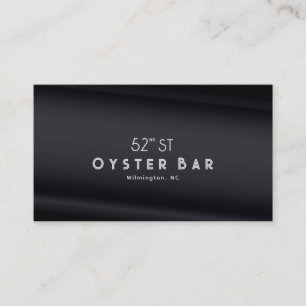 Minimalistischer Deco-Stil   Schwarze Perle Visitenkarte