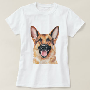 Minimalistischer deutscher Schäferhund Inspiriert T-Shirt