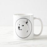 Minimalistischer Dogecoin Kaffeetasse<br><div class="desc">Bringen Sie Dogecoin mit diesem nützlichen,  alltäglichen Gegenstand zum Leben.</div>