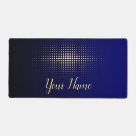 Minimalistischer dynamischer Pulsar Abstrakt Golde Schreibtischunterlage