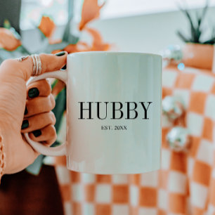 Minimalistischer "Ehemann" Hochzeitspaar individue Kaffeetasse