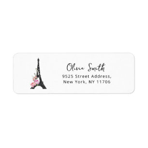 Minimalistischer Eiffelturm Paris thematische Rück