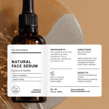 Minimalistischer einfacher 2 OZ-Tropfflaschen-Wrap