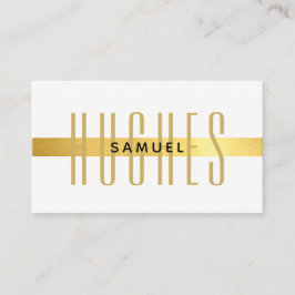 MINIMALISTISCHER, einfacher männlicher Name Schwar Visitenkarte