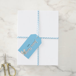 Minimalistischer einfacher Text Schulstoff Geschenkanhänger