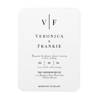 Minimalistischer Einladungs-Magnet Magnet