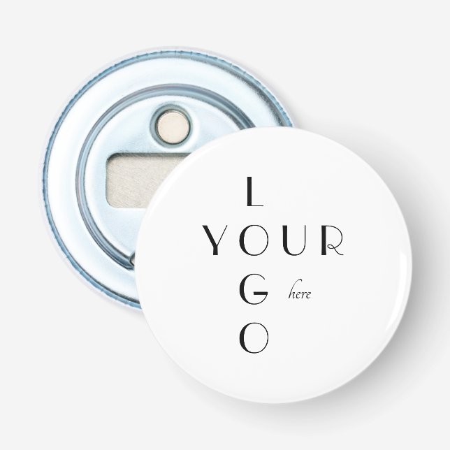 Minimalistischer Elegant Button-Flaschenöffner Flaschenöffner (Vorderseite)