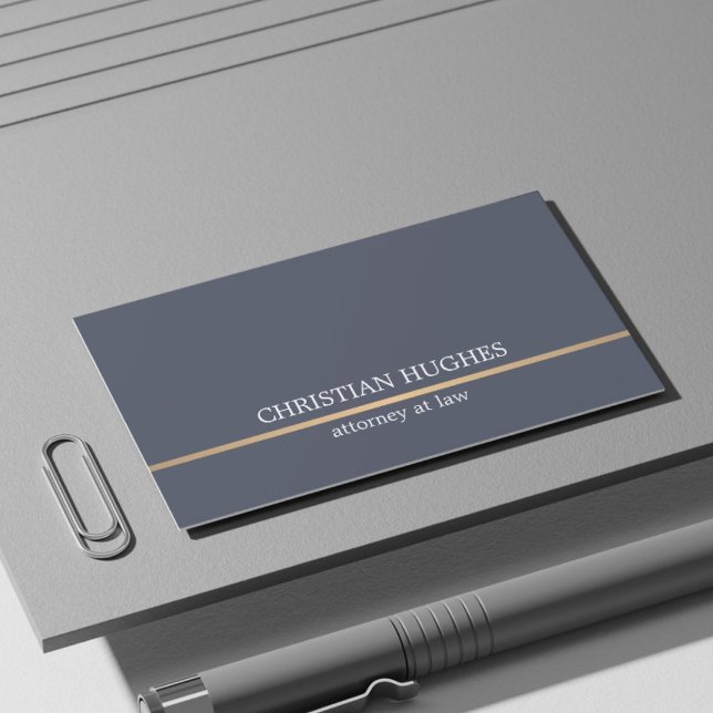 Minimalistischer Elegante Blue Imitate Kupferleitu Visitenkarte (Von Creator hochgeladen)