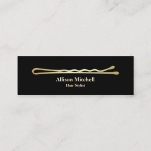 Minimalistischer eleganter Haar-Stylist Mini Visitenkarte