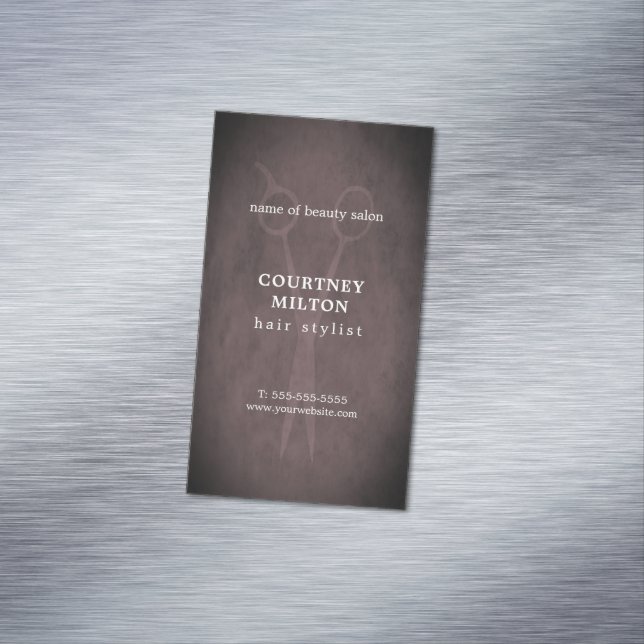 Minimalistischer eleganter magnetische visitenkarte (Beispiel)