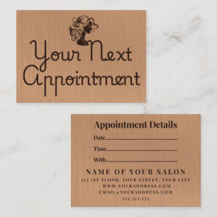 Minimalistischer Eleganter Salon Terminkarte