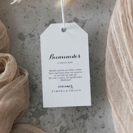 Minimalistischer Empfang Geschenkanhänger