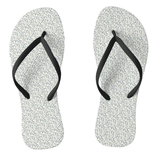 Minimalistischer Eukalyptus-Schössling in Schiefer Flip Flops (Fußbett)
