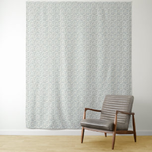 Minimalistischer Eukalyptus-Sprig in Schieferblau Wandteppich