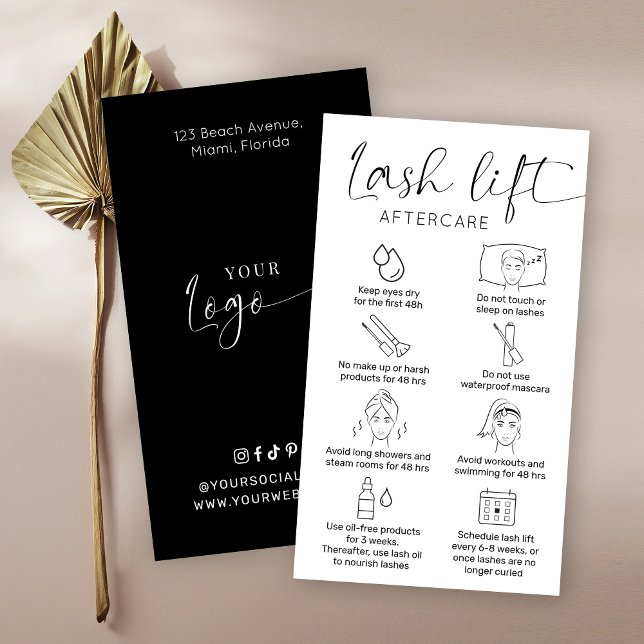 Minimalistischer Eyelash-Lift & Tint nach Vorsicht Visitenkarte (Von Creator hochgeladen)