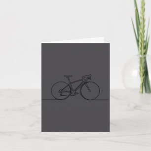 Minimalistischer Fahrradfahrer Mountainbike Karte