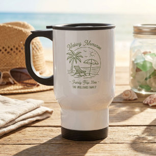 Minimalistischer Familienurlaub mit individuellem Reisebecher