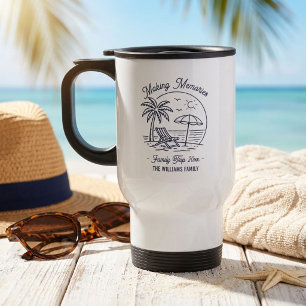 Minimalistischer Familienurlaub mit individuellem  Reisebecher