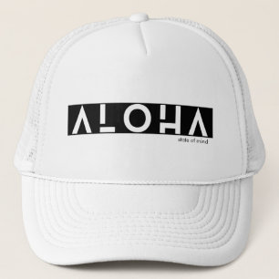 Minimalistischer, feiner Aloha-Staat von Mind Grap Truckerkappe