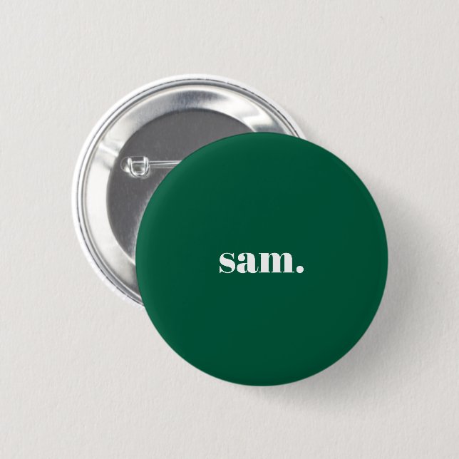 Minimalistischer fetter benutzerdefinierter Text g Button (Vorne & Hinten)