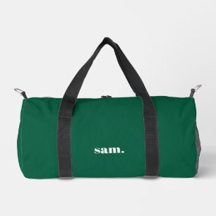 Minimalistischer fetter benutzerdefinierter Text g Duffle Bag