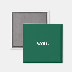Minimalistischer fetter benutzerdefinierter Text g Magnet