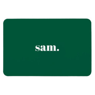 Minimalistischer fetter benutzerdefinierter Text g Magnet