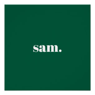 Minimalistischer fetter benutzerdefinierter Text g Poster