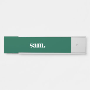 Minimalistischer fetter benutzerdefinierter Text g Türschild