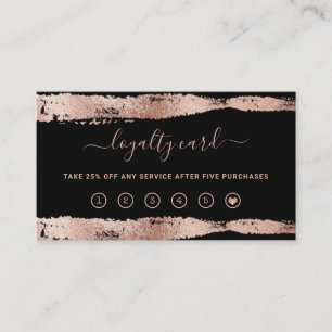 Minimalistischer Flair Blush Wasserfarbe und Scr Treuekarte
