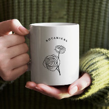 Minimalistischer floraler naturinspirierter einfac