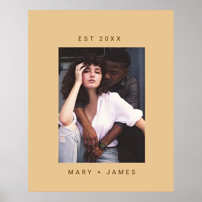 Minimalistischer Foto-Text von Camel Poster (Vorne)