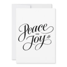 Minimalistischer Frieden und Freude Moderne, nicht