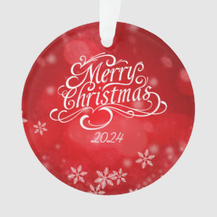 Minimalistischer Frohe Weihnachten Schmuck Ornament