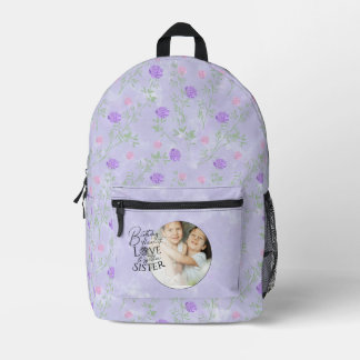 Minimalistischer Geburtstags-Foto-Kalligrafie-Schw Bedruckter Rucksack