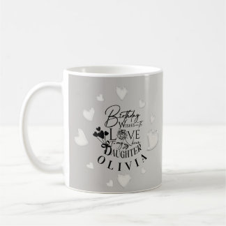 Minimalistischer Geburtstags-Schriftzug für die To Kaffeetasse