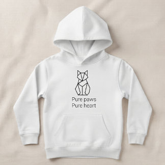 Minimalistischer geometrischer Katzen-Kinderpullov Hoodie