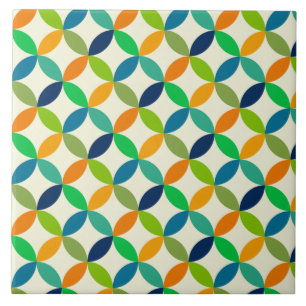 Minimalistischer geometrischer Mid century modern Fliese
