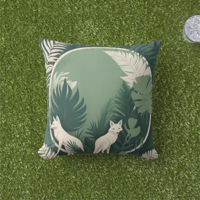 Minimalistischer geometrischer Stammwirbel Kissen (Golfball-Marker)