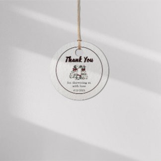 Minimalistischer geschlechtsneutraler Chic Dalmati Geschenkanhänger