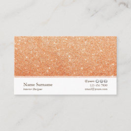 Minimalistischer Glitzer - Innenarchitekten - Visi Visitenkarte