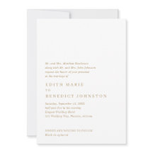 Minimalistischer Gold QR Code Moderne Hochzeit