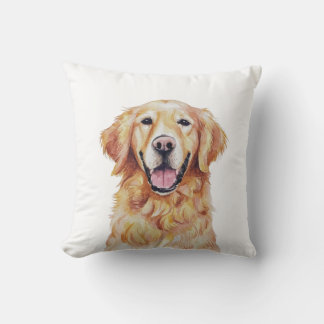 Minimalistischer Golden Retriever Hund Inspiriert Kissen
