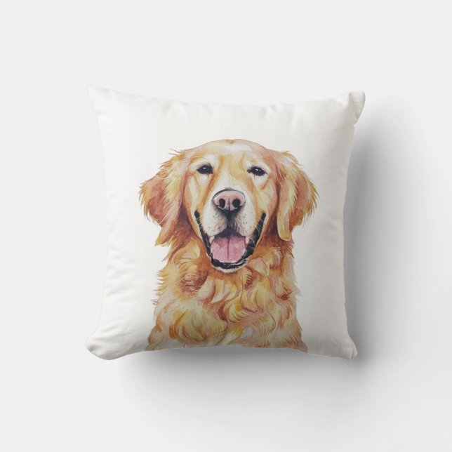 Minimalistischer Golden Retriever Hund Inspiriert  Kissen (Vorderseite)