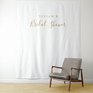 Minimalistischer goldener Brautparty-Foto-Prop-Hin Wandteppich