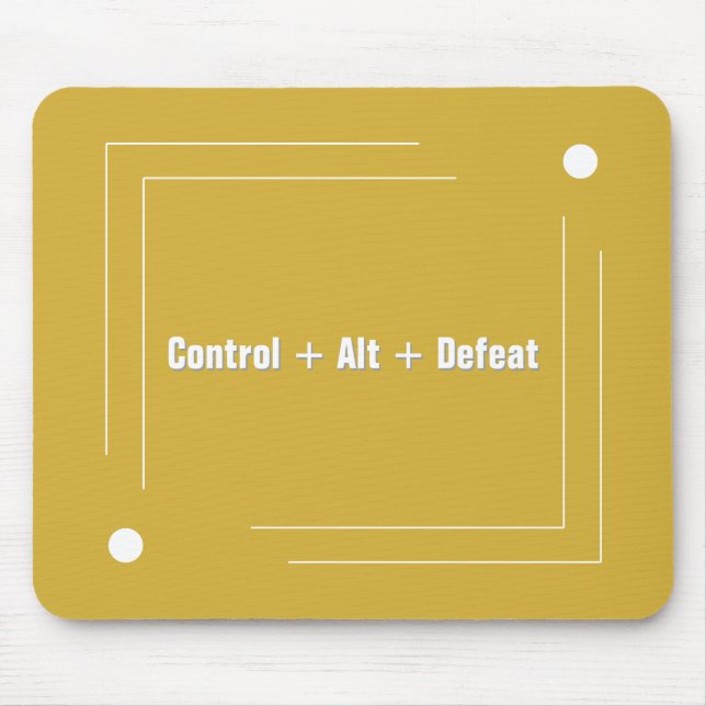 Minimalistischer goldener witziger Zitat-Mauspad Mousepad (Vorne)