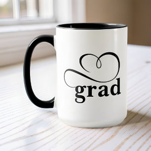 Minimalistischer Grad Heart Kalligrafie individuel Tasse
