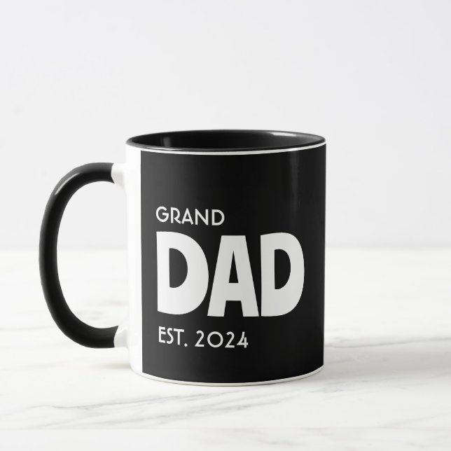 Minimalistischer GRANDDAD mit Personalisierten Jah Tasse (Links)