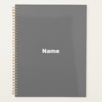 Minimalistischer grauer individuelle Name Text Mon